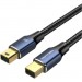 Vention Кабель мультимедійний Mini DisplayPort to Mini DisplayPort 2.0m V1.4 8K 60Hz 32.4Gbps Blue Aluminum Alloy Vention (HCGLH)