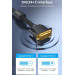 Vention Кабель мультимедійний DVI to DVI 24+1pin 8.0m 2K 60Hz ferrite Vention (EAEBK)