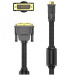 Vention Кабель мультимедійний DVI to DVI 24+1pin 8.0m 2K 60Hz ferrite Vention (EAEBK)
