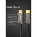 Vention Кабель мультимедійний HDMI to HDMI 15.0m V2.1 Optical 8K 60Hz 48Gbps Dolby 7.1 TPE Black Metal Type Vention (AAZBN)