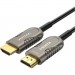 Vention Кабель мультимедійний HDMI to HDMI 15.0m V2.1 Optical 8K 60Hz 48Gbps Dolby 7.1 TPE Black Metal Type Vention (AAZBN)