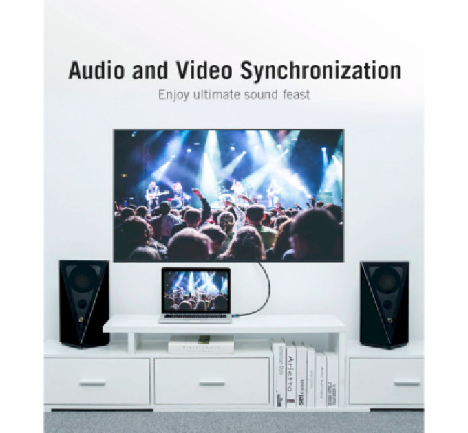 Vention Кабель мультимедійний HDMI to HDMI 20.0m V2.0 4K 30Hz PVC Vention (VAA-M02-B2000)