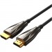 Vention Кабель мультимедійний HDMI to HDMI 20.0m V2.0 Optical 4K 60Hz 18Gbps Dolby 7.1 PVC Black Zinc Alloy Vention (ALABQ)