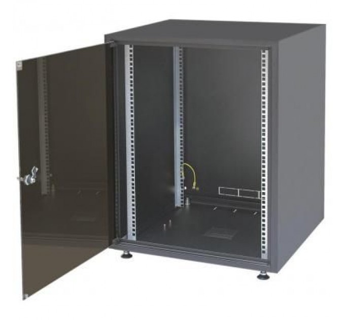Zpas Шафа напольна Zpas 15U 19" 600x600 SJB - без стільниці (WZ-3987-01-03-161-BBL)