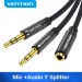 Vention Кабель мультимедійний Jack 3.5mm 4pin F to 2X 3.5mm M Vention (BBTBY)