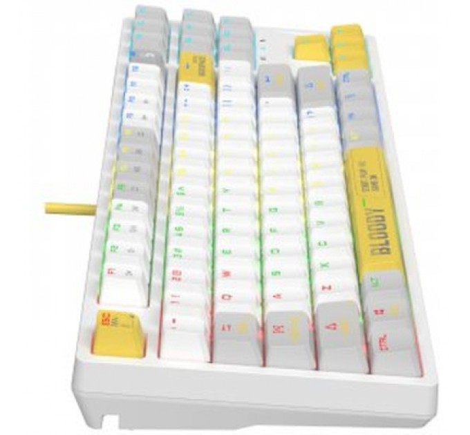 Клавіатура A4Tech Bloody S87 RGB BLMS TKL USB Energy White (4711421993708)