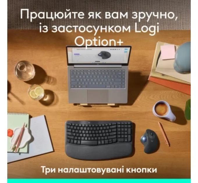 Мишка Logitech Ergo M575S Wireless Trackball Graphite (910-007029)