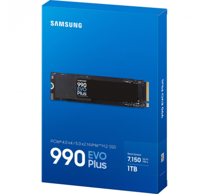 Накопичувач SSD M.2 2280 1TB 990 EVO Plus Samsung (MZ-V9S1T0BW)