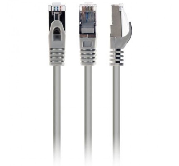 Cablexpert Патч-корд 10м S/FTP Cat 6A CU LSZH grey Cablexpert (PP6A-LSZHCU-10M)