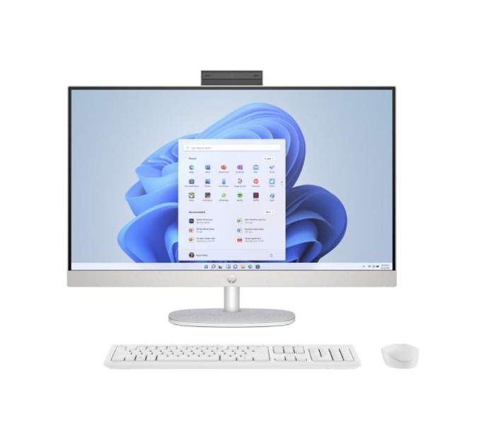 HP Комп'ютер HP 27-cr1004ua AiO / U7-155U, 16, 512, WiFi, кл+м (A45E3EA)