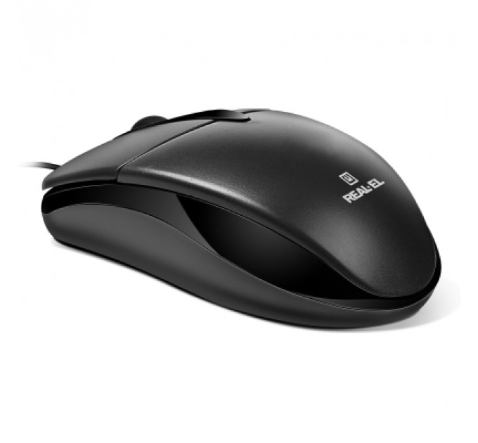 Мишка REAL-EL RM-214 USB Black (EL123200039)