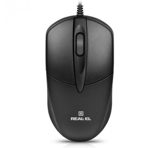 Мишка REAL-EL RM-214 USB Black (EL123200039)