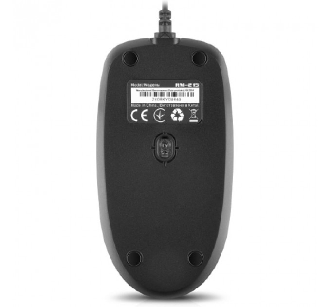 Мишка REAL-EL RM-215 USB Black/Gray (EL123200037)