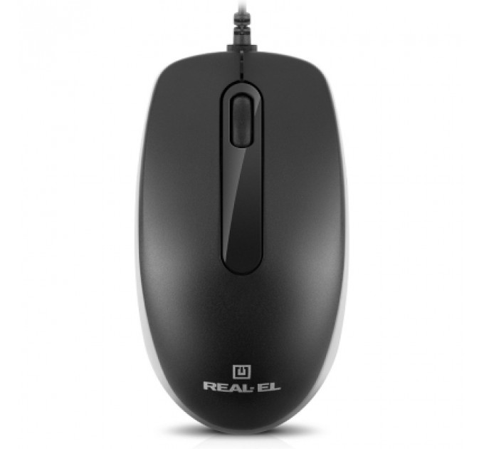Мишка REAL-EL RM-217 USB Black/Gray (EL123200038)