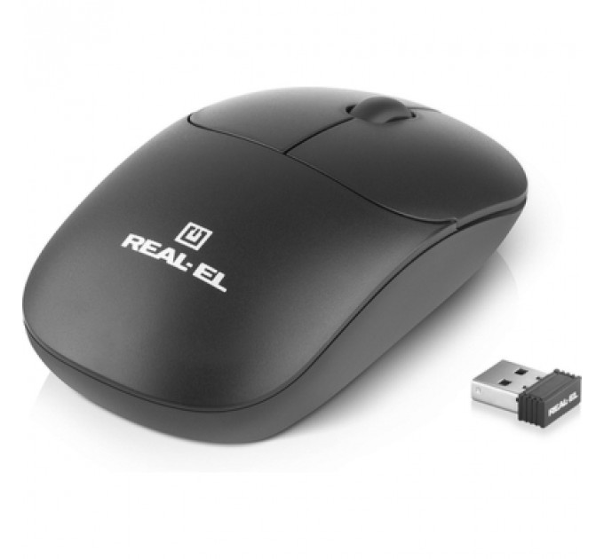 Мишка REAL-EL RM-311W Wireless Black (EL123200041)