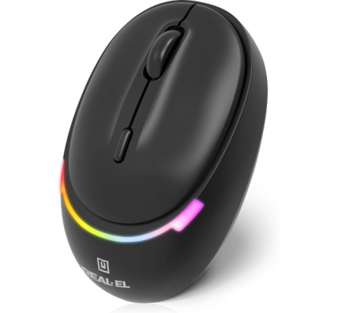 Мишка REAL-EL RM-440W Wireless/Bluetooth Black (EL123200045)