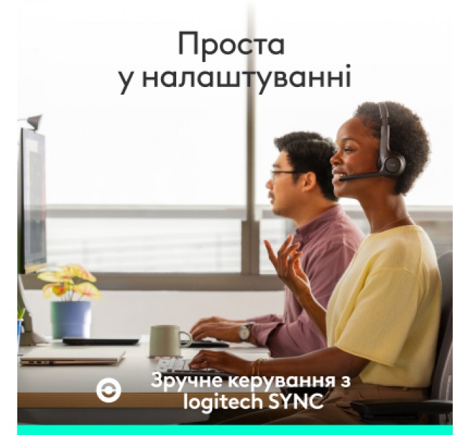 Навушники Logitech Zone 305 for Business Wireless/Bluetooth Teams Black (981-001451)