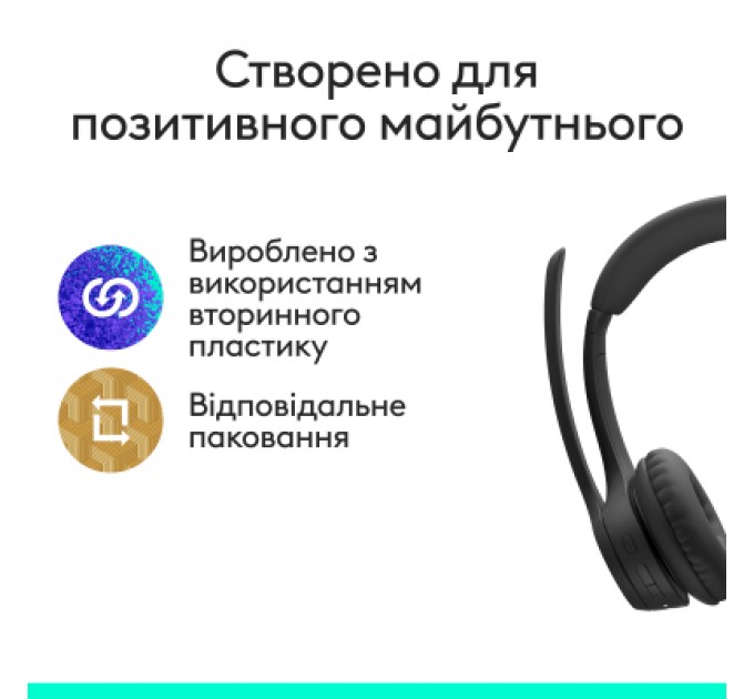 Навушники Logitech Zone 305 for Business Wireless/Bluetooth Teams Black (981-001451)