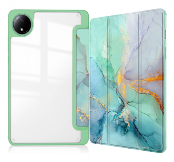 Чохол до планшета BeCover Soft Edge TPU Xiaomi Redmi Pad SE 8.7" Green Marble (712574)
