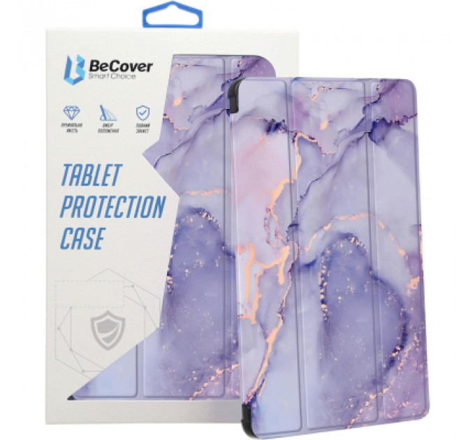 Чохол до планшета BeCover Soft Edge TPU Xiaomi Redmi Pad SE 8.7" Purple Marble (712577)