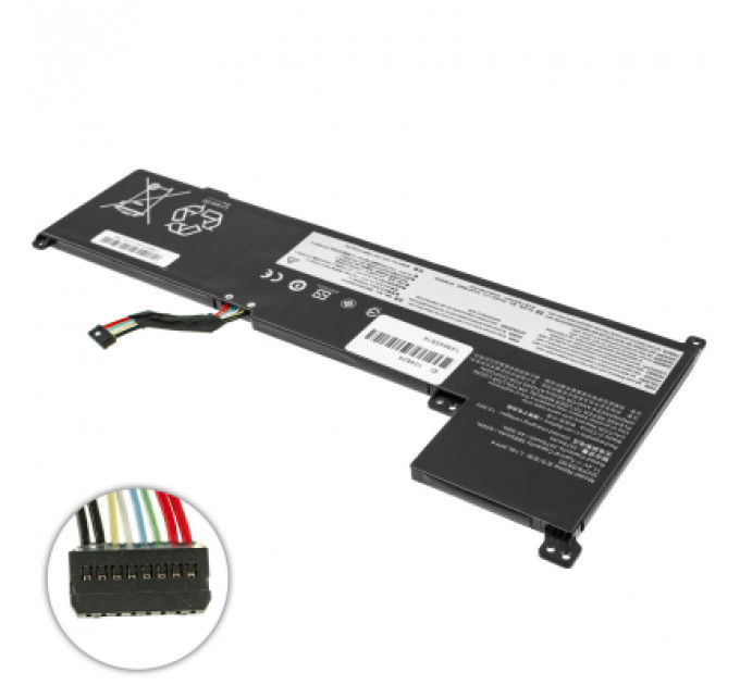 Акумулятор до ноутбука Lenovo Gaming 3-17IML05 L19C3PF6, 42Wh (3735mAh), 3cell, 11.25V, Li-ion (A47998)