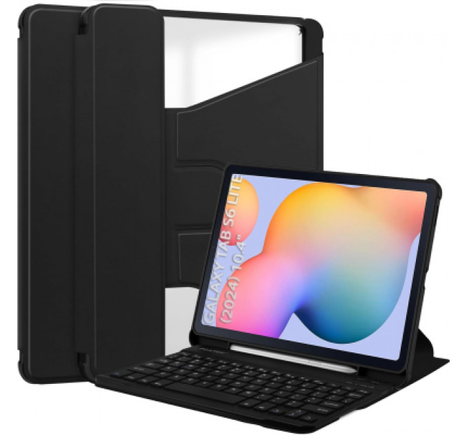 Чохол до планшета BeCover 360° Rotatable + Keyboard Samsung Tab S6 Lite (2024) 10.4" P620/P625/P627 Black (712587)