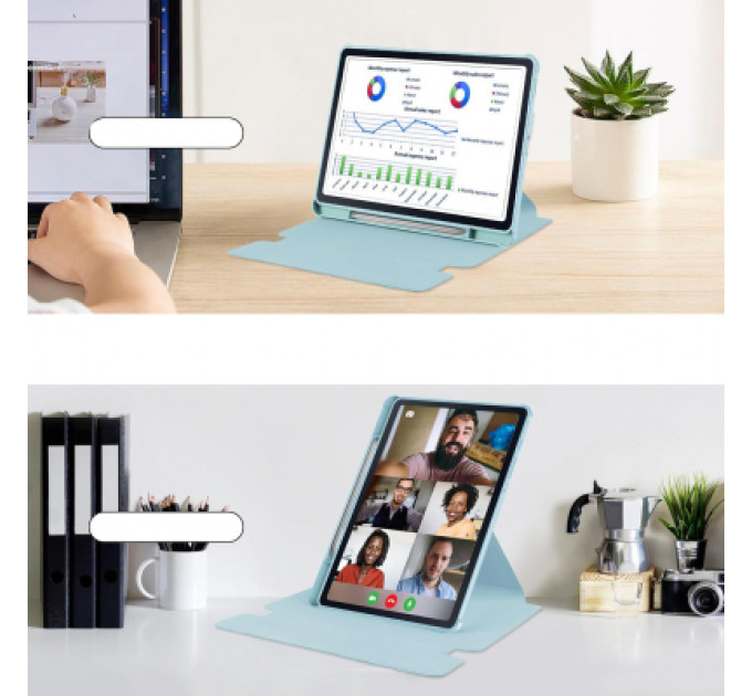 Чохол до планшета BeCover 360° Rotatable + Keyboard Samsung Tab S6 Lite (2024) 10.4" P620/P625/P627 Light Blue (712590)