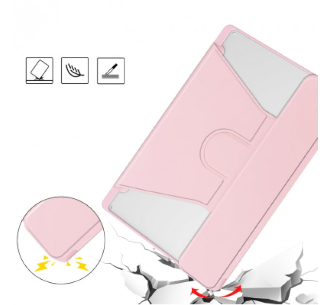 Чохол до планшета BeCover 360° Rotatable + Keyboard Samsung Tab S6 Lite (2024) 10.4" P620/P625/P627 Pink (712591)