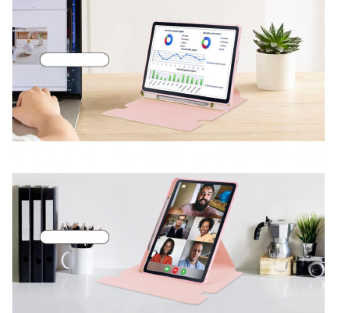 Чохол до планшета BeCover 360° Rotatable + Keyboard Samsung Tab S6 Lite (2024) 10.4" P620/P625/P627 Pink (712591)