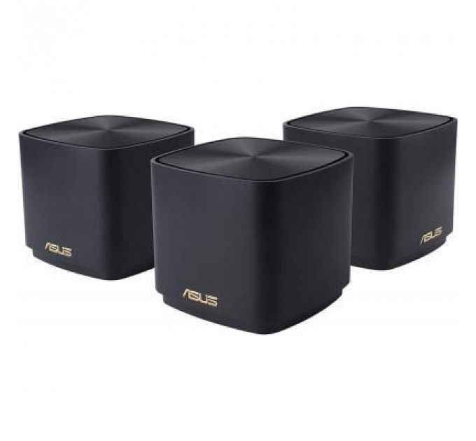 Маршрутизатор ASUS ZenWiFi XD4 3PK black AX1800 1xGE LAN 1x1GE WAN WPA3 OFDMA M (XD4-3PK-BLACK)