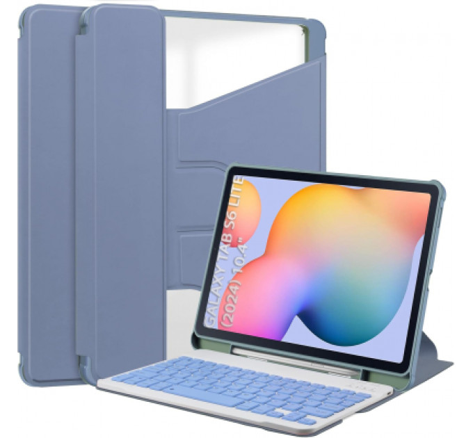 Чохол до планшета BeCover 360° Rotatable + Keyboard Samsung Tab S6 Lite (2024) 10.4" P620/P625/P627 Purple (712592)