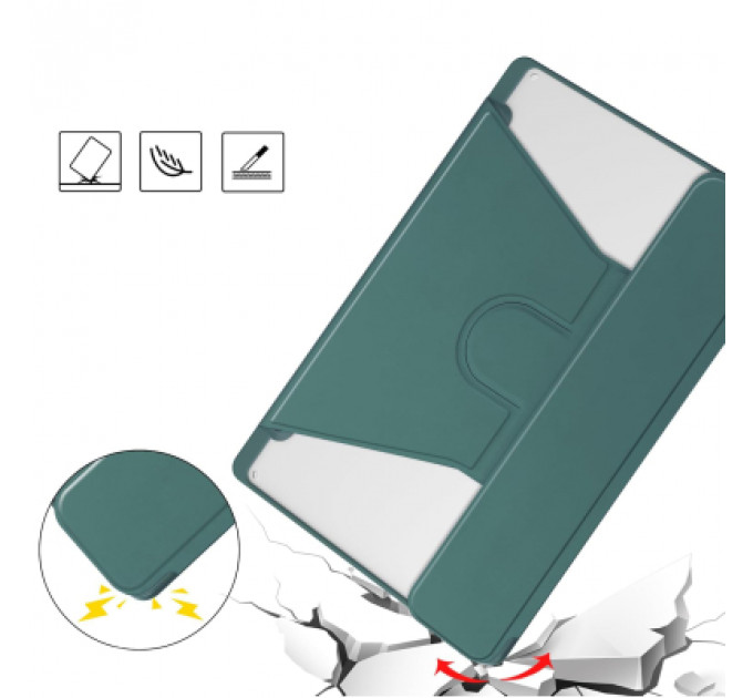 Чохол до планшета BeCover 360° Rotatable + Keyboard Samsung Tab S6 Lite 10.4 P610/P613/P615/P619 Dark Green (712406)