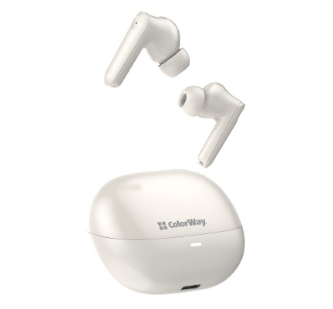 ColorWay Навушники ColorWay Slim TWS-1 Earbuds Long Life Beige (CW-TWS1BE)