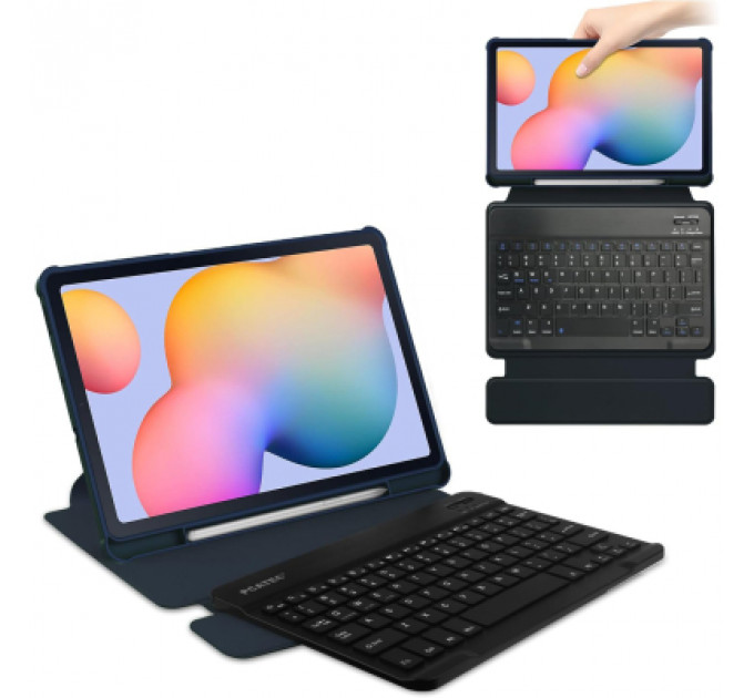Чохол до планшета BeCover 360° Rotatable + Keyboard Samsung Tab S6 Lite 10.4 P610/P613/P615/P619 Deep Blue (712405)