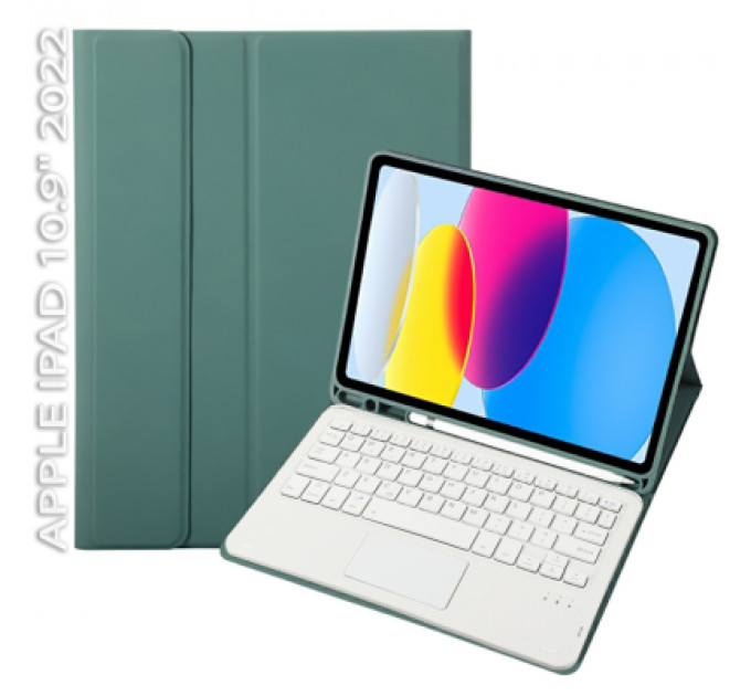 Чохол до планшета BeCover Keyboard+TouchPad Apple iPad 10.9" 2022 Dark Green (712377)