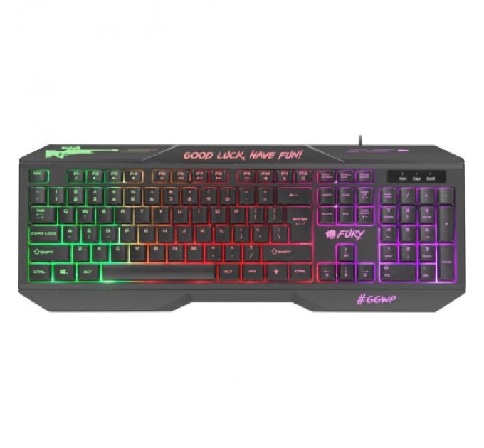 Fury Клавіатура Fury Hellfire 2 LED Backlight USB Black (NFU-1586)