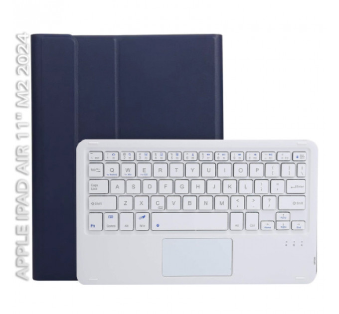 Чохол до планшета BeCover Keyboard+TouchPad Apple iPad Air 11" M2 2024 Deep Blue (712596)