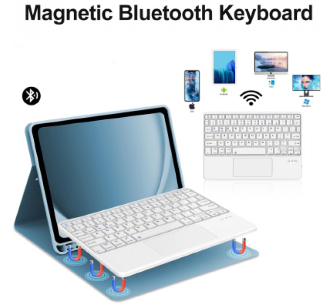 Чохол до планшета BeCover Keyboard+TouchPad Apple iPad Air 11" M2 2024 Light Blue (712598)