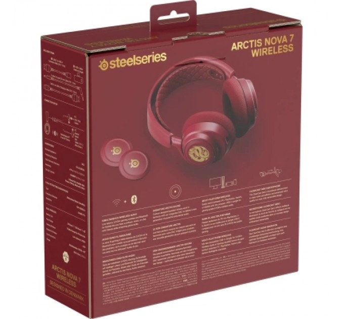Навушники SteelSeries Arctis Nova 7 Wireless Dragon Edition Red (61557)