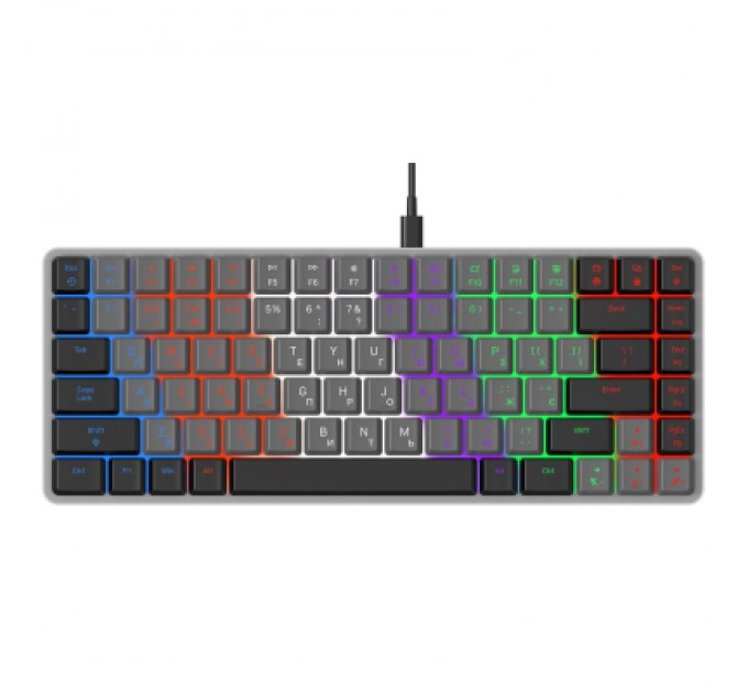 Клавіатура GamePro MK140R Red Swich Low Profile USB Dark Gray (MK140R)
