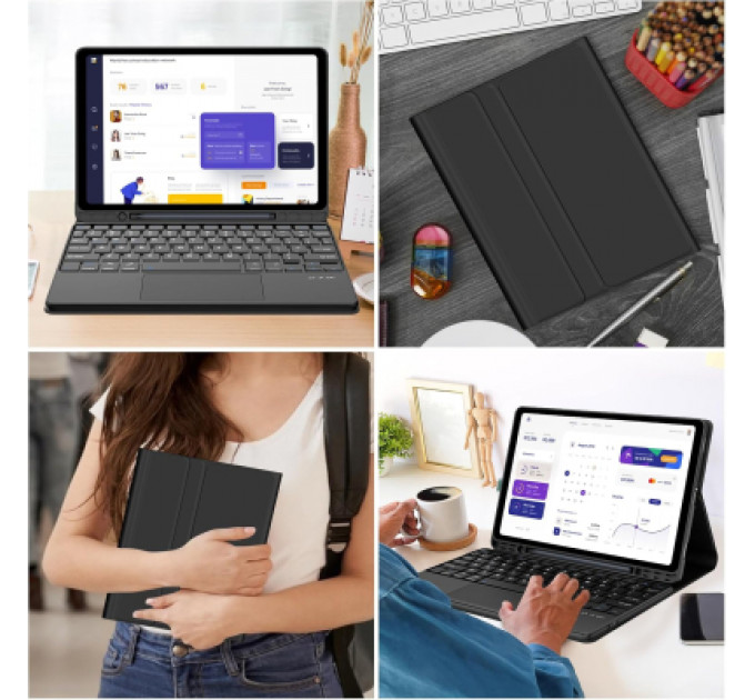 Чохол до планшета BeCover Keyboard+TouchPad Samsung Tab A9 Plus SM-X210/SM-X215/SM-X216 11.0" Black (712411)