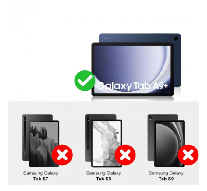 Чохол до планшета BeCover Keyboard+TouchPad Samsung Tab A9 Plus SM-X210/SM-X215/SM-X216 11.0" Black (712411)