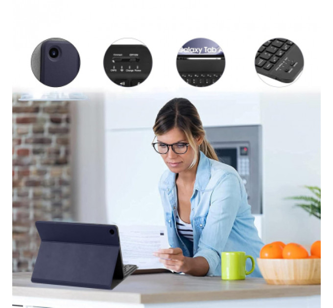Чохол до планшета BeCover Keyboard+TouchPad Samsung Tab S6 Lite 10.4 P610/P613/P615/P619 Deep Blue (712362)