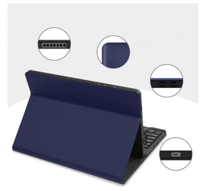 Чохол до планшета BeCover Keyboard+TouchPad Samsung Tab S9 (SM-X710/SM-X716)/S9 FE (SM-X510/SM-X516B) 11.0" Deep Blue (712418)