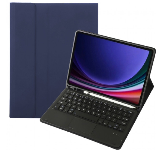 Чохол до планшета BeCover Keyboard+TouchPad Samsung Tab S9 (SM-X710/SM-X716)/S9 FE (SM-X510/SM-X516B) 11.0" Deep Blue (712418)