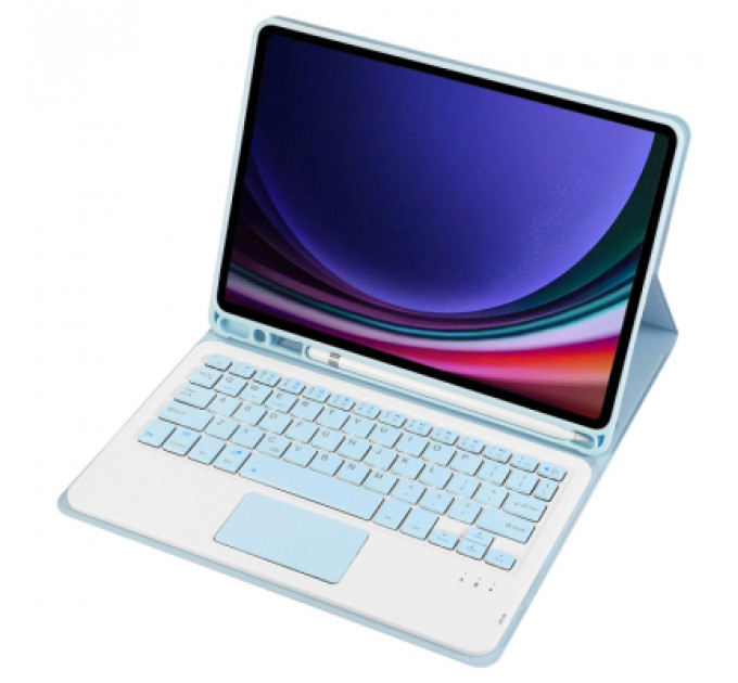 Чохол до планшета BeCover Keyboard+TouchPad Samsung Tab S9 (SM-X710/SM-X716)/S9 FE (SM-X510/SM-X516B) 11.0" Light Blue (712420)