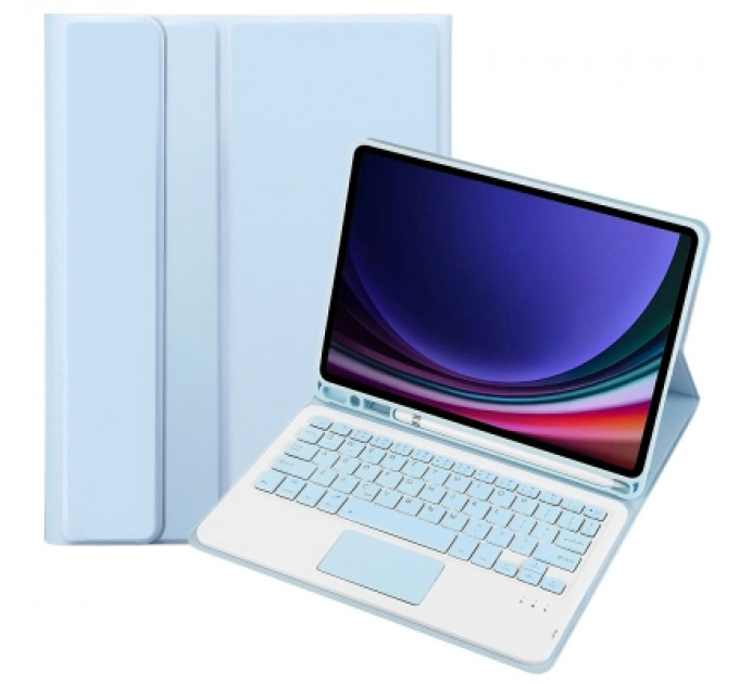 Чохол до планшета BeCover Keyboard+TouchPad Samsung Tab S9 (SM-X710/SM-X716)/S9 FE (SM-X510/SM-X516B) 11.0" Light Blue (712420)