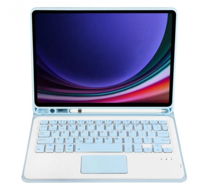 Чохол до планшета BeCover Keyboard+TouchPad Samsung Tab S9 (SM-X710/SM-X716)/S9 FE (SM-X510/SM-X516B) 11.0" Light Blue (712420)