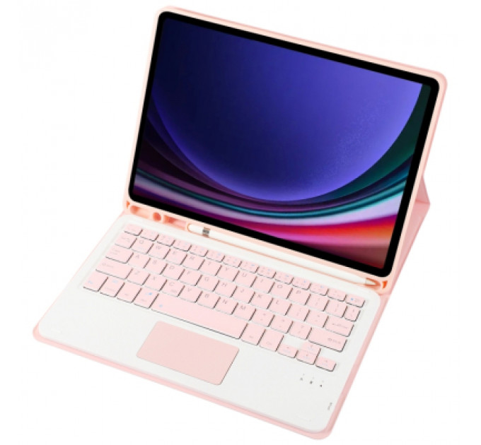 Чохол до планшета BeCover Keyboard+TouchPad Samsung Tab S9 (SM-X710/SM-X716)/S9 FE (SM-X510/SM-X516B) 11.0" Pink (712421)