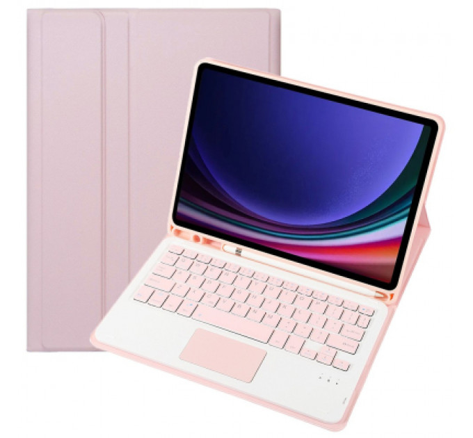 Чохол до планшета BeCover Keyboard+TouchPad Samsung Tab S9 (SM-X710/SM-X716)/S9 FE (SM-X510/SM-X516B) 11.0" Pink (712421)